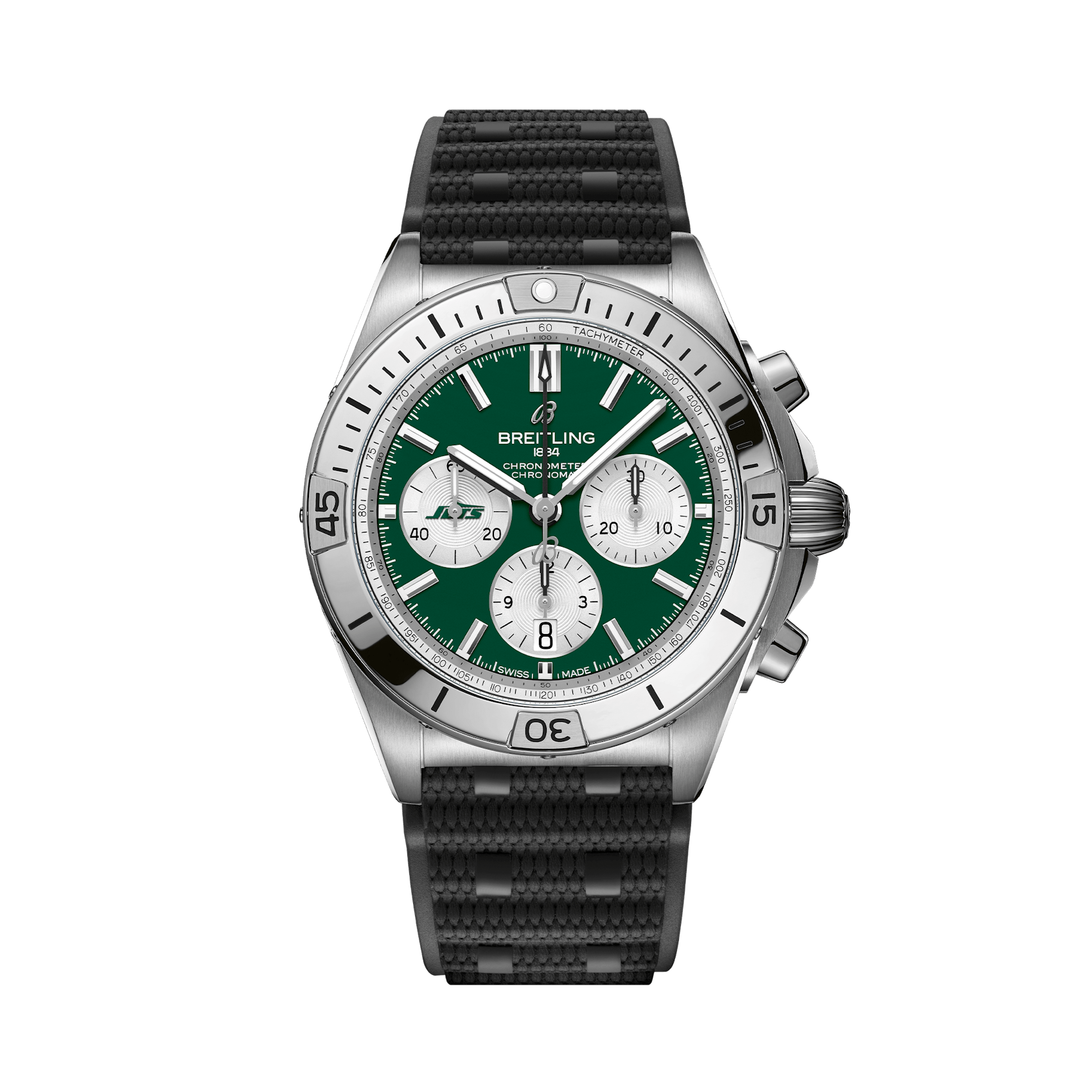 Vertical Chronomat B01 42 NFL Jets AB01342B1L5S1