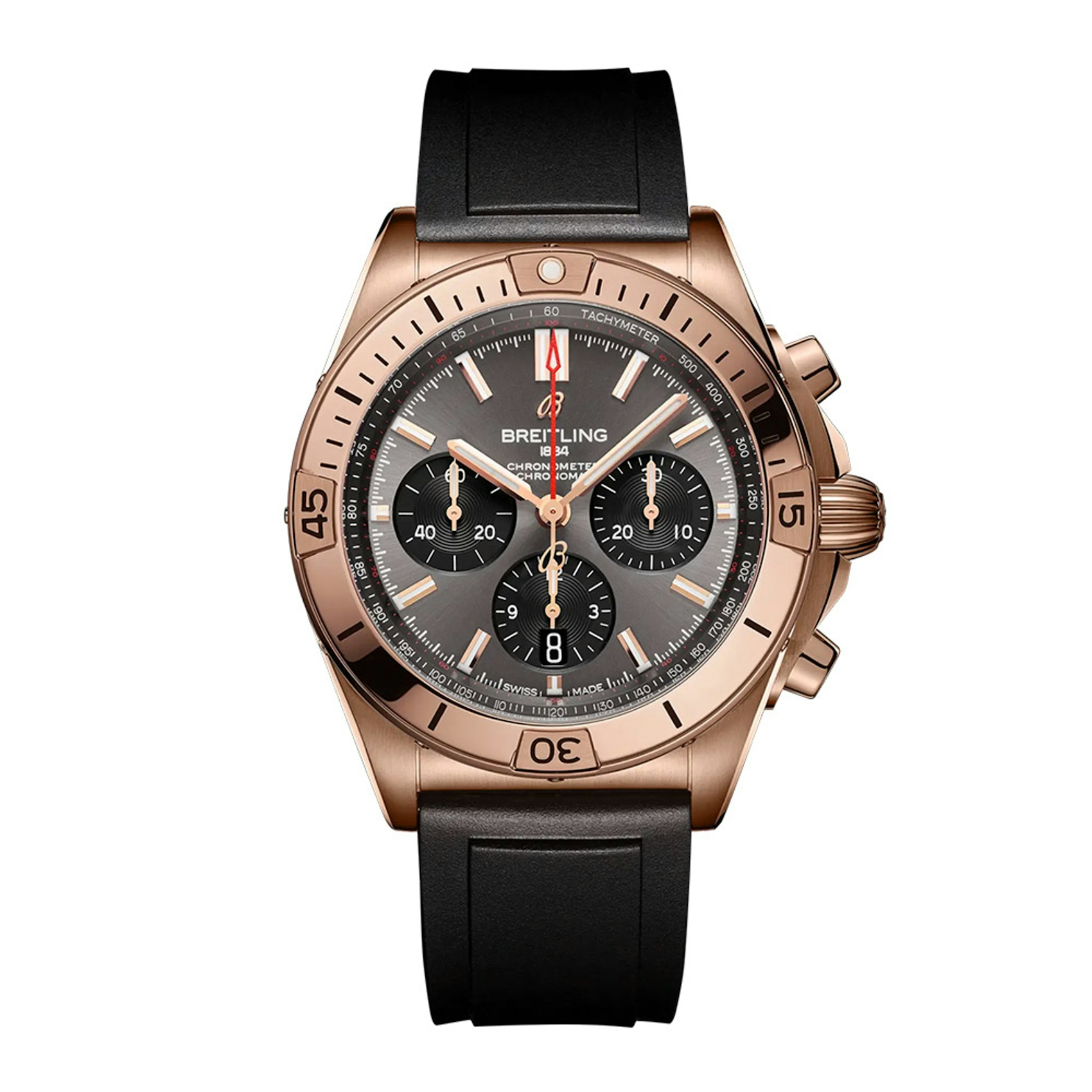 Vertical Chronomat 42 B01 Automatic Chronograph 18K Rose Gold