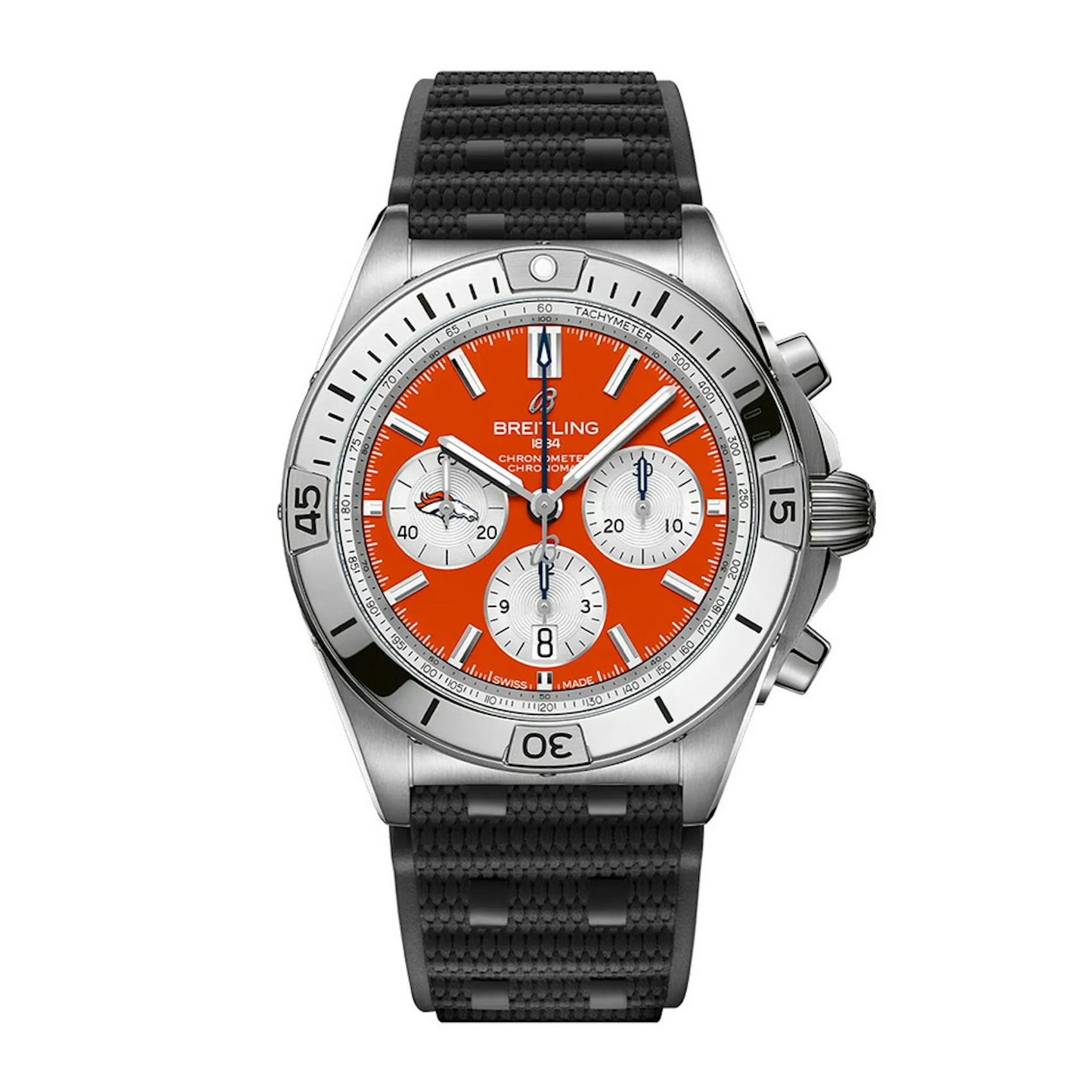 Vertical Chronomat 42 B01 Chronograph Denver Broncos