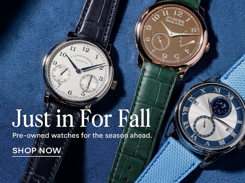 Pre-owned watch new arrivals for fall from De Bethune, F.P. Journe and more