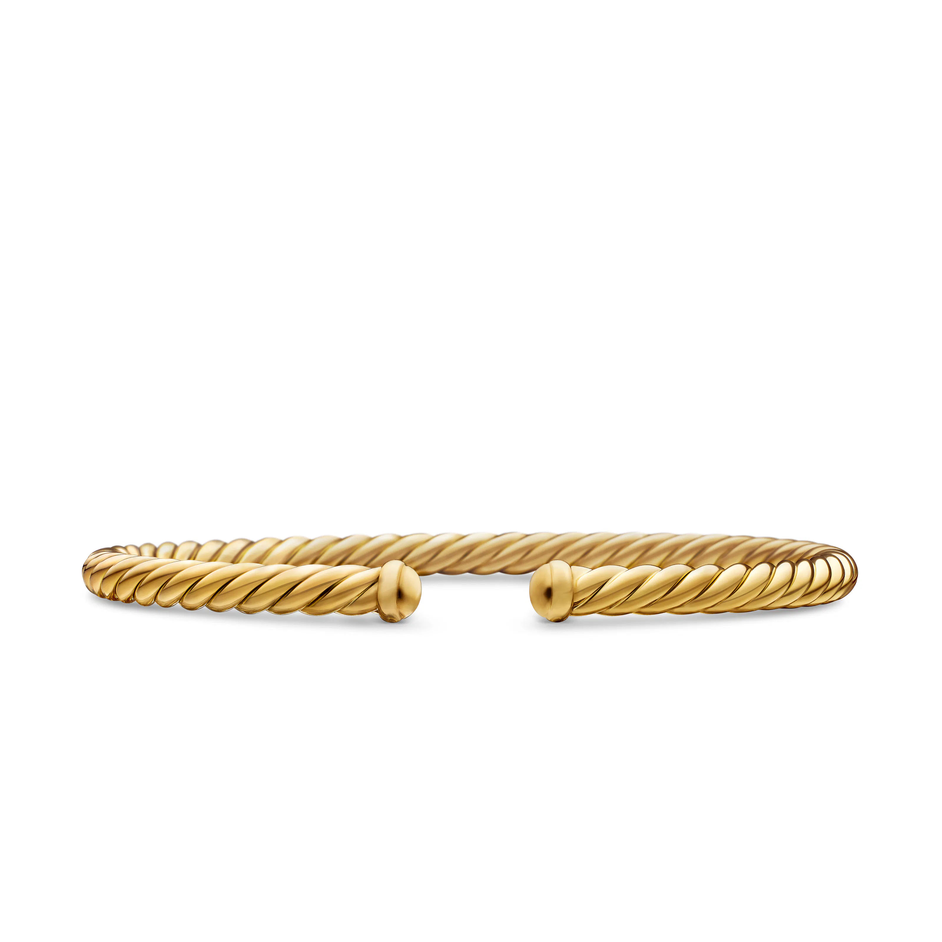 Vertical Cable Flex Bracelet in 18K Yellow Gold, 4mm
