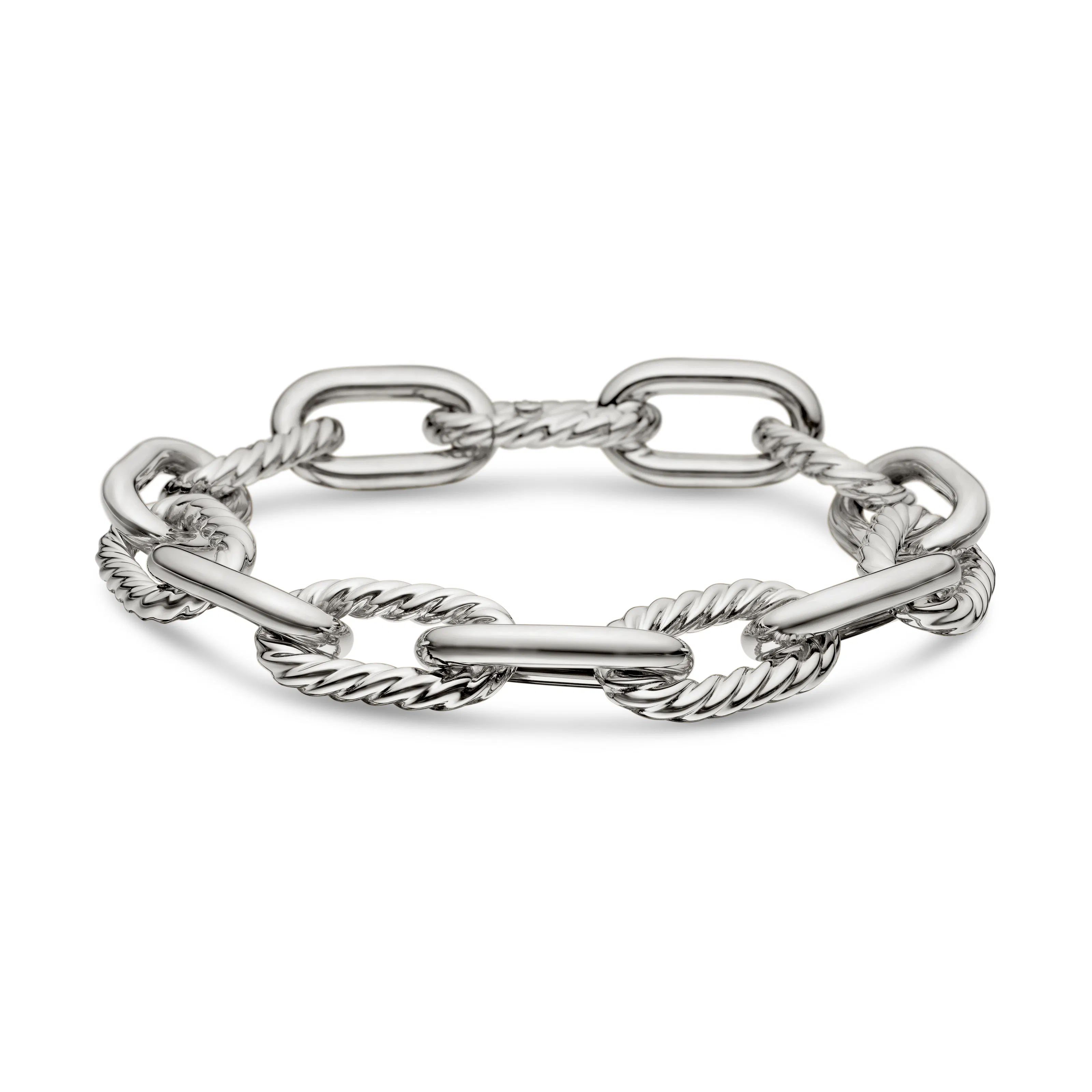 Vertical DY Madison Chain Bracelet in Sterling Silver, 11mm