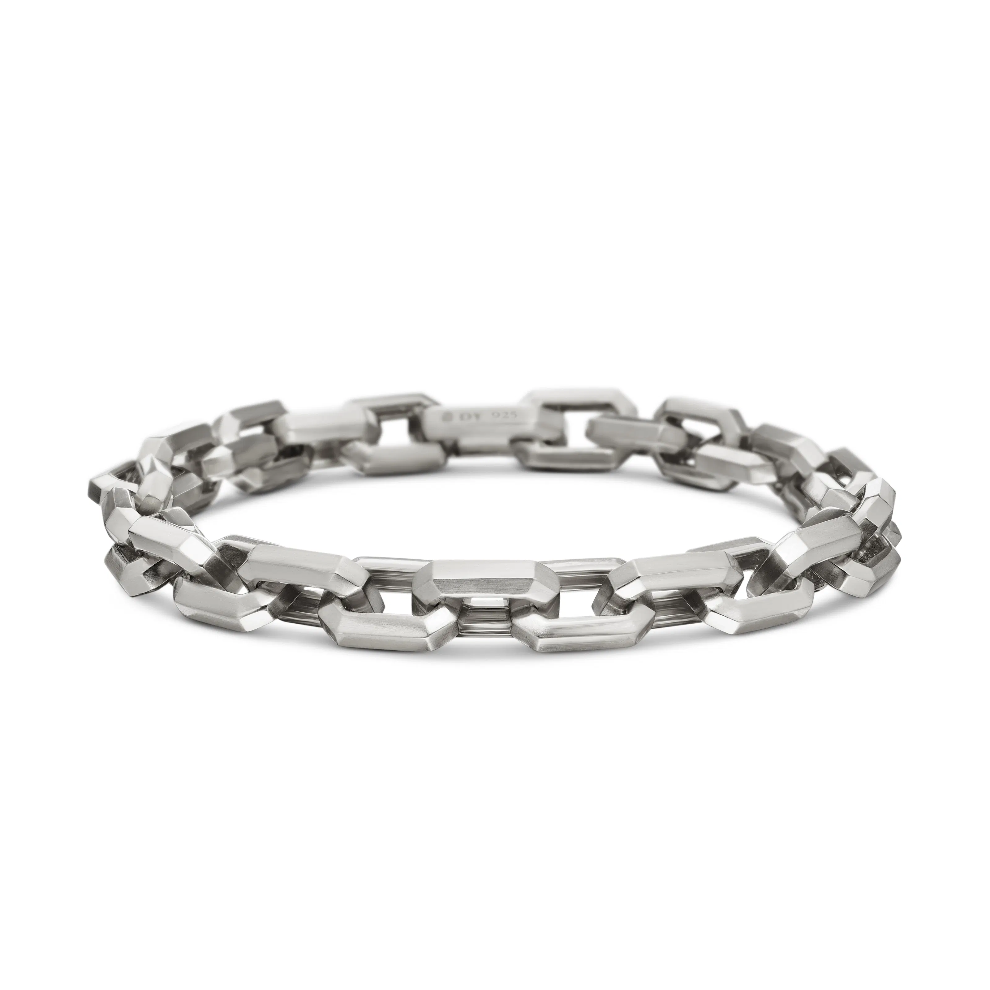 Vertical Streamline Heirloom Chain Link Bracelet in Sterling Silver, 7.5mm