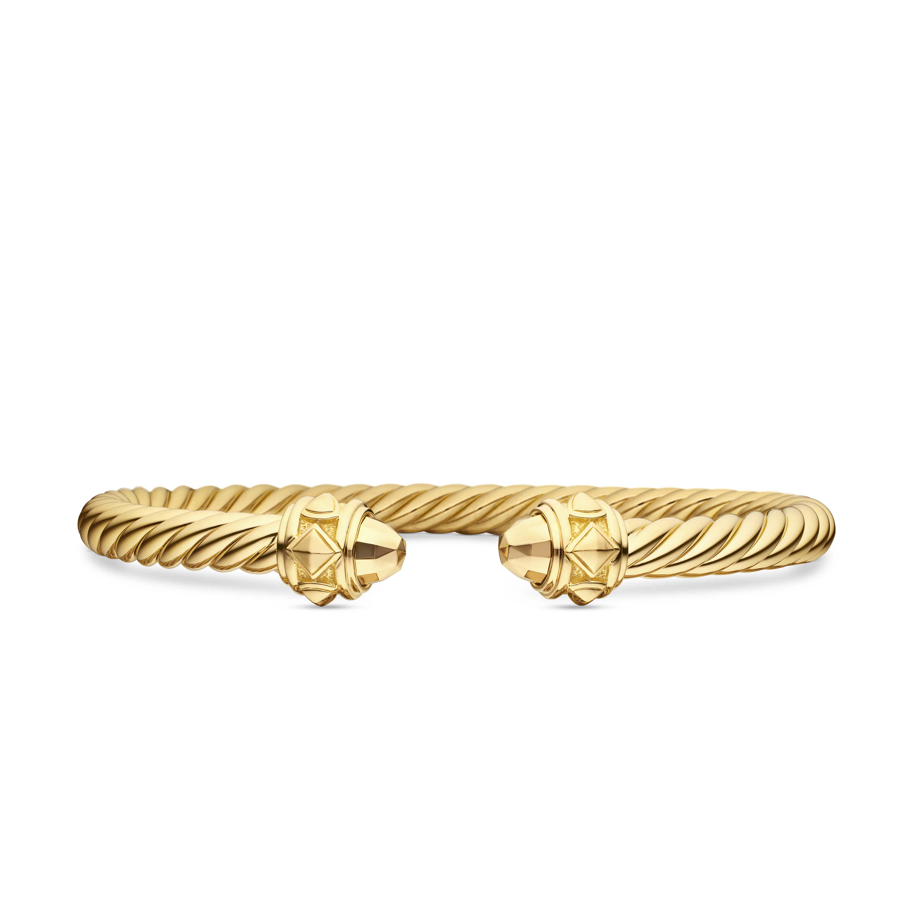 Vertical Renaissance Cablespira Bracelet in 18K Yellow Gold, 5mm