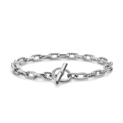 Vertical DY Madison Toggle Chain Bracelet in Sterling Silver