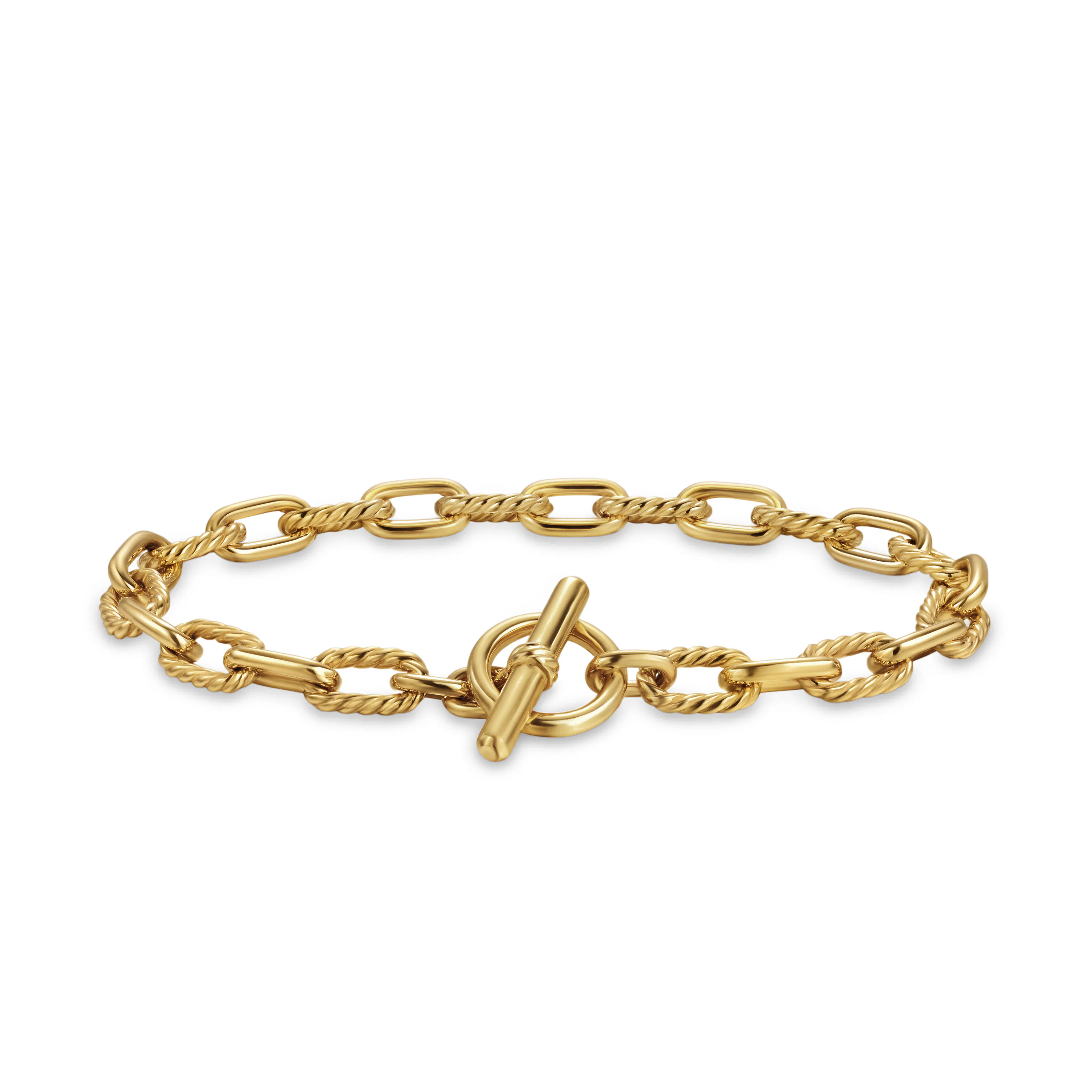 Vertical DY Madison Toggle Chain Bracelet in 18K Yellow Gold