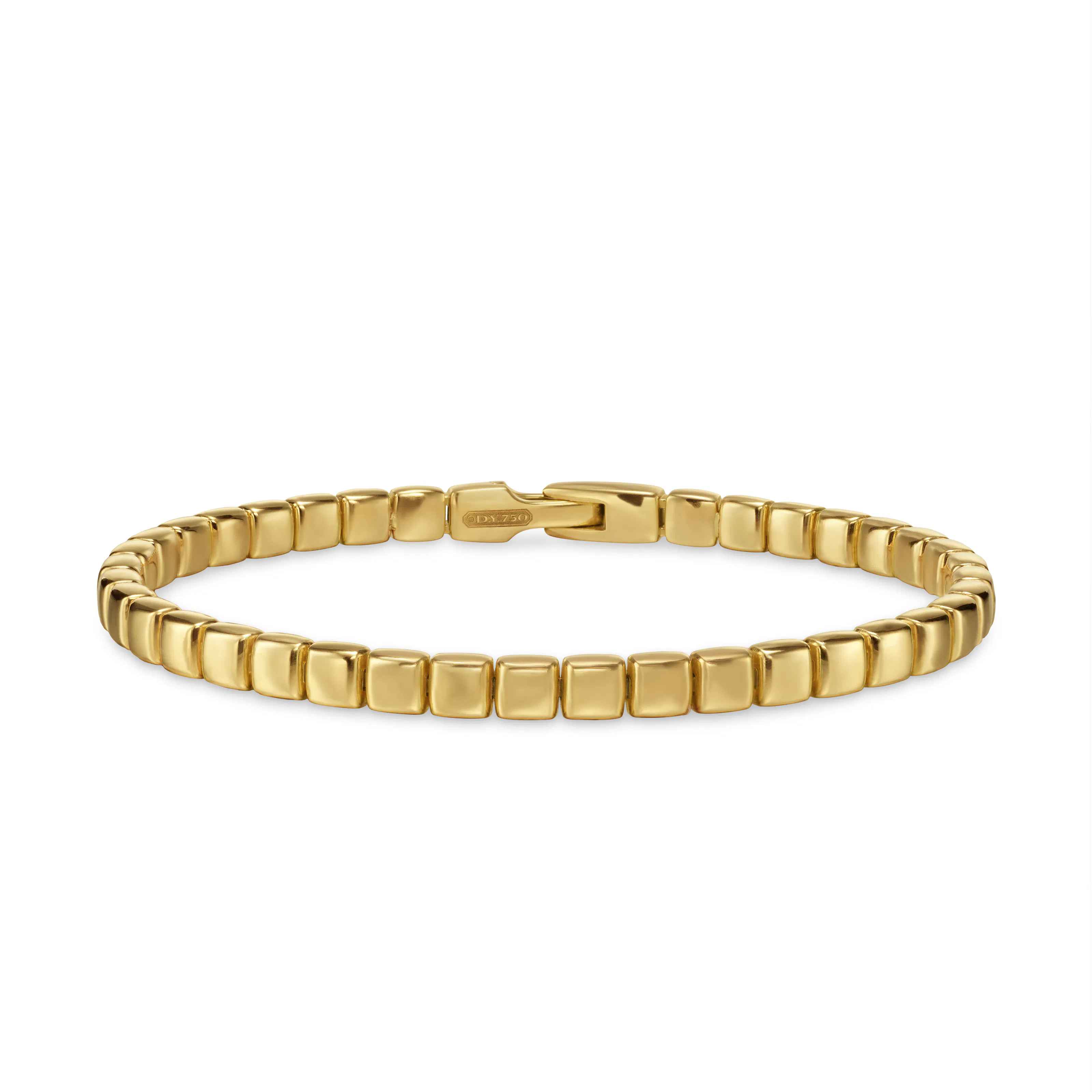 Vertical Spiritual Beads Tile Bracelet in 18K Yellow Gold