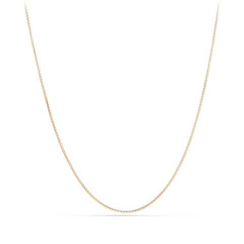 Vertical Chain Necklace in Gold