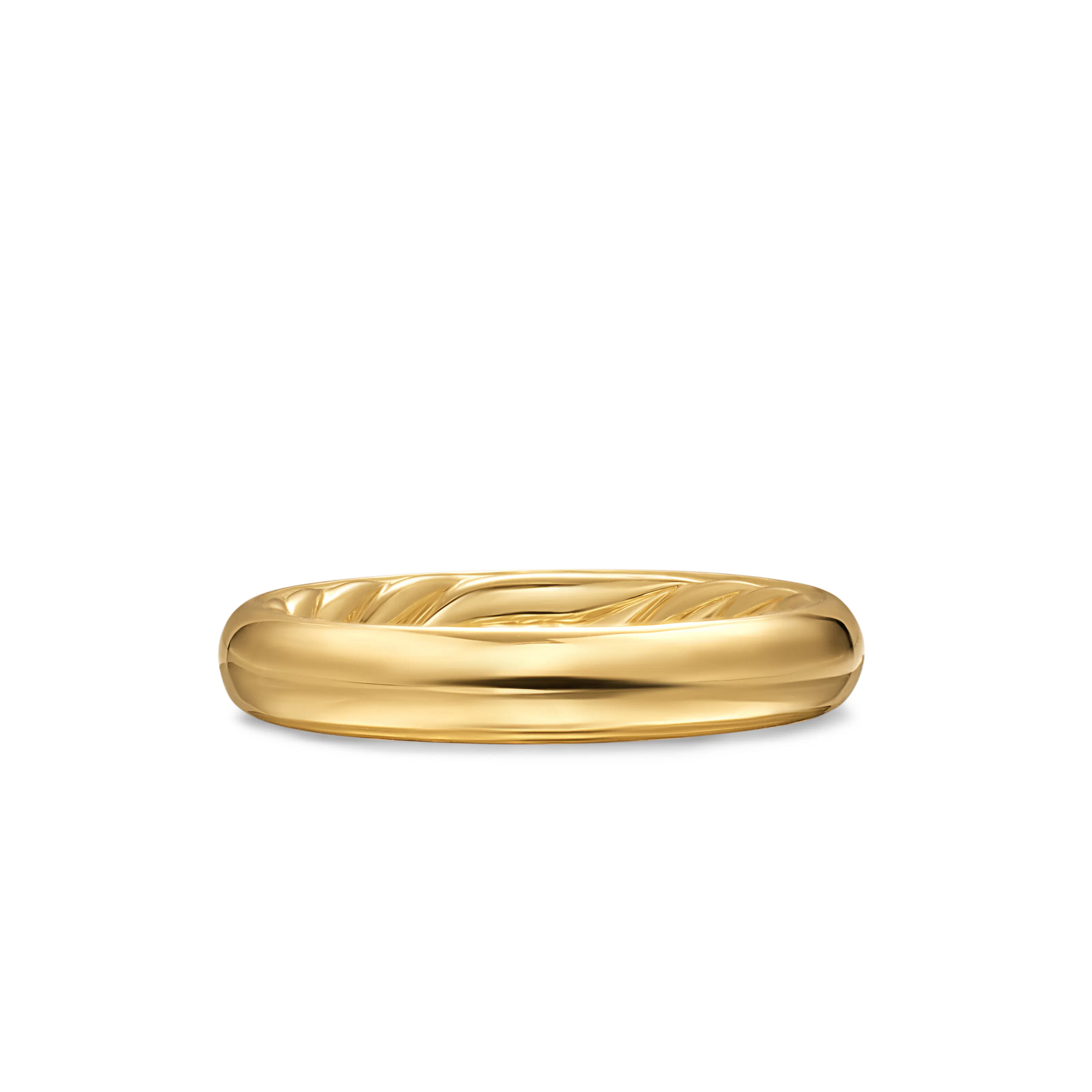 Vertical DY Mercer Band Ring in 18K Yellow Gold, 3.7mm