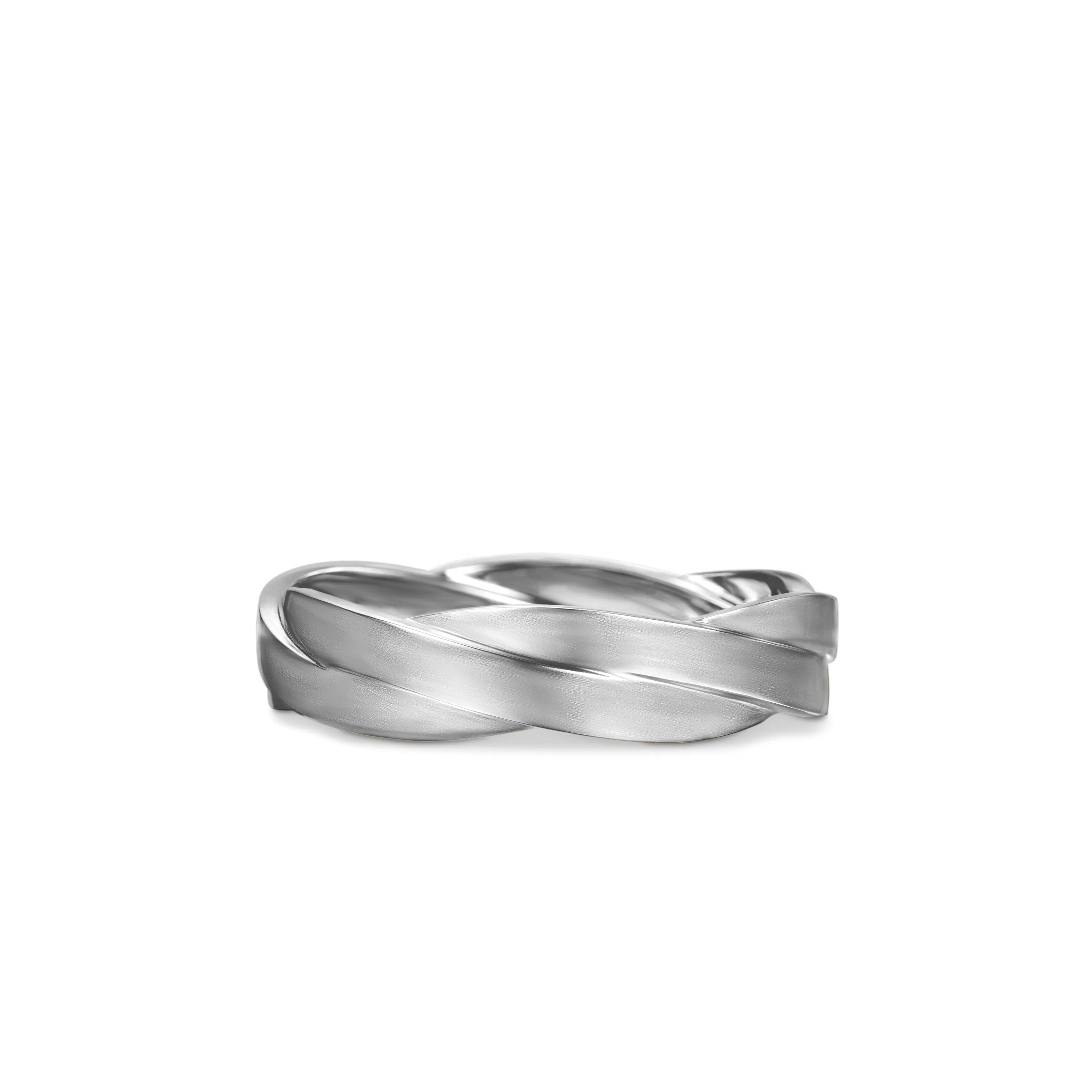 Vertical DY Helios Band Ring in Sterling Silver, 6mm