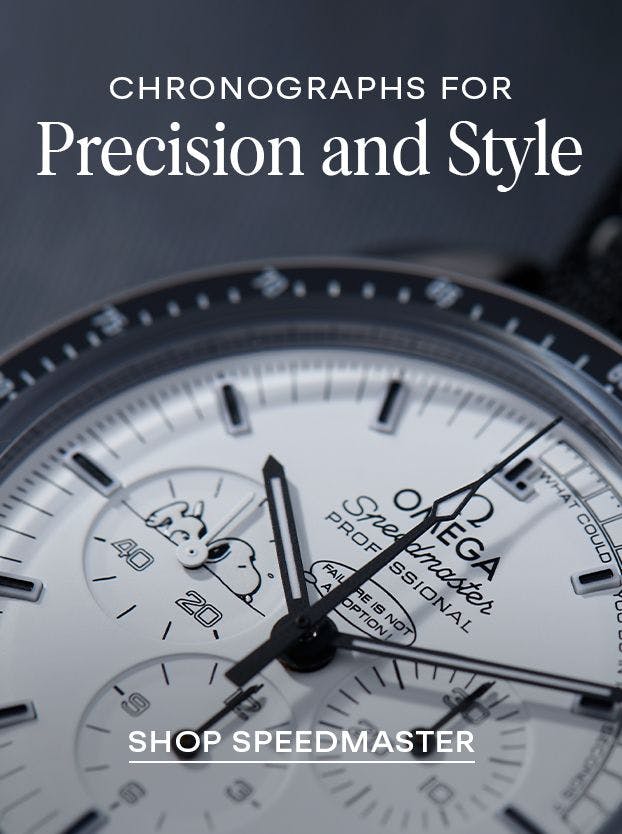 up-close shot of an omega speedmaster dial showcasing its highly sought-after complications