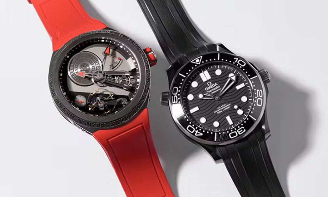 Pre-Owned Rubber Strap Watches Luxury Sport Watches for Sale