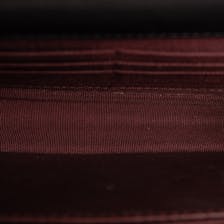 close-up of handbag inside